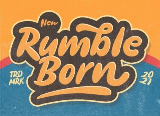 Rumble Born Display Font