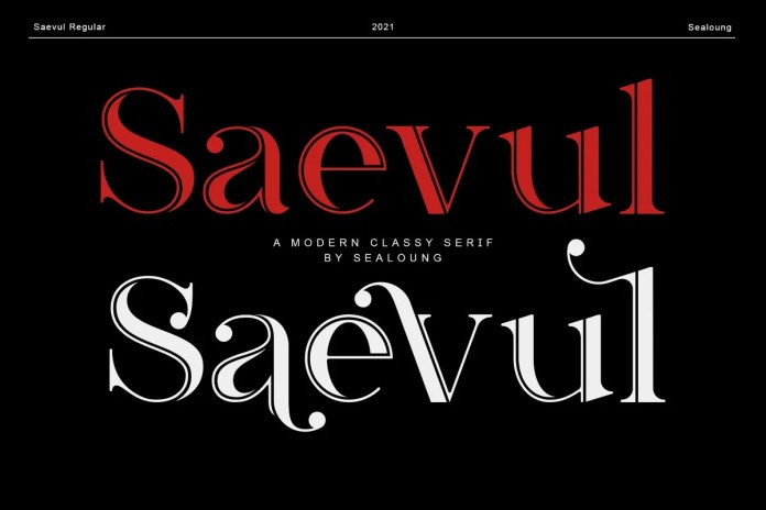 Saevul Serif Font