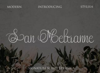 San Meltianne Handwritten Font