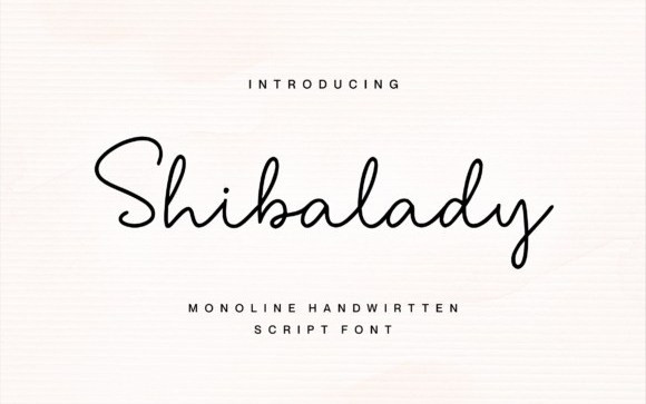 Shibalady Handwritten Font