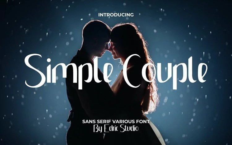 Simple Couple Display Font