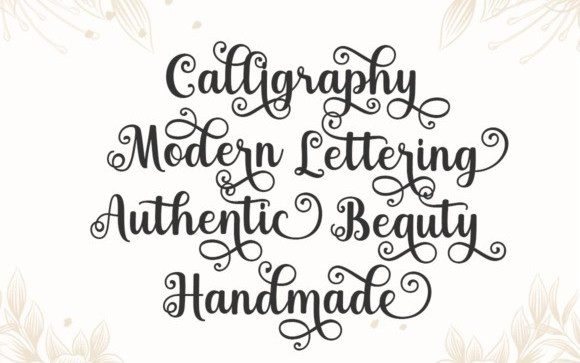 Simply Blessed Calligraphy Font