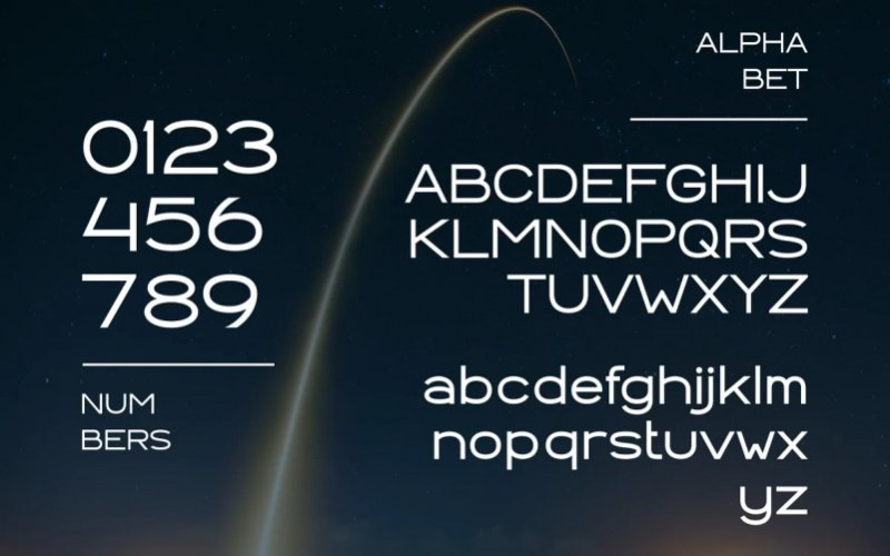 SpaceX Sans Serif Font