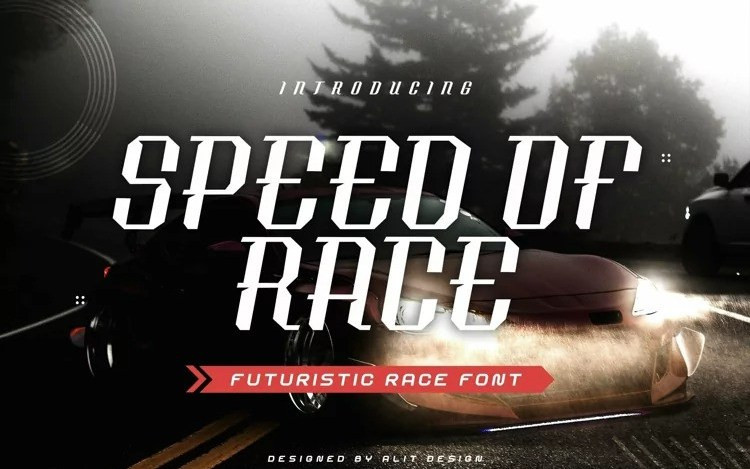 Speed Of Rice Display Font