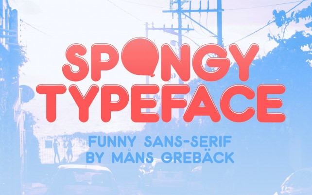 Spongy Display Font