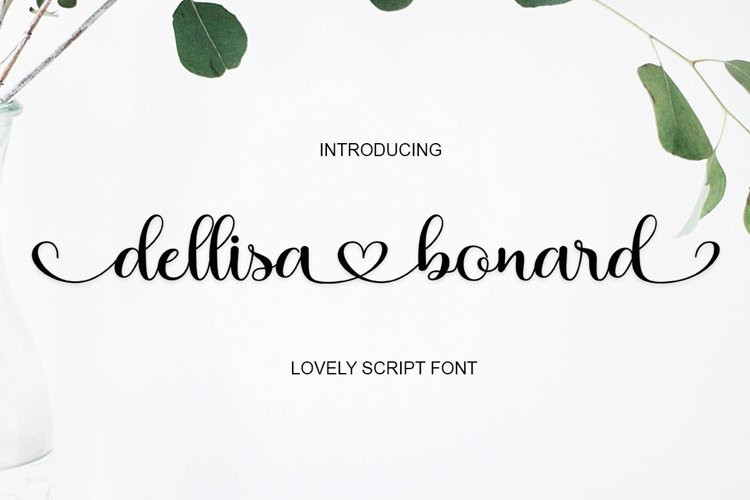Dellisa Bonard Calligraphy Font