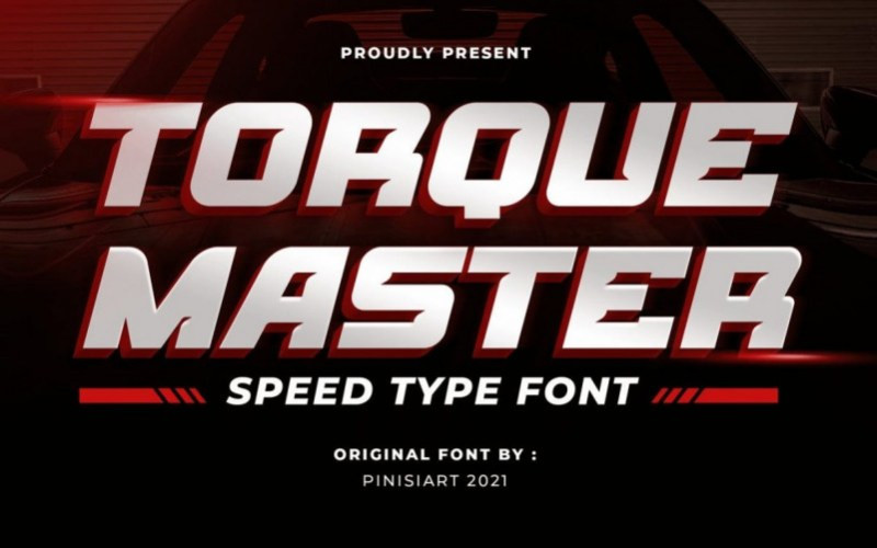 Torque Master Display Font