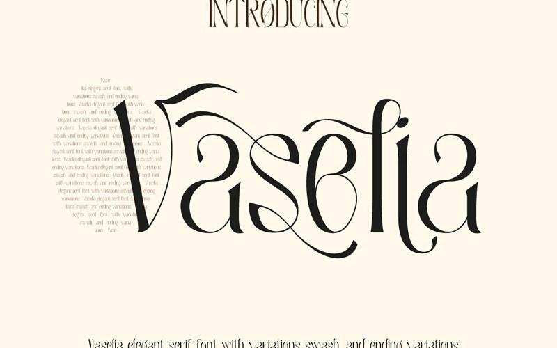 Vaselia Display Font