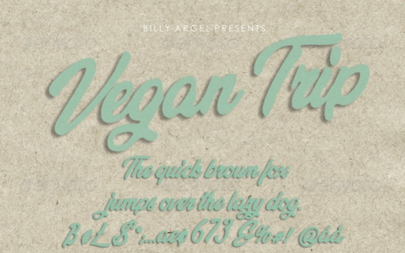 Vegan Trip Script Font