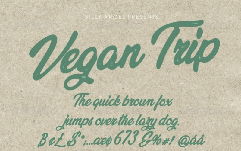 Vegan Trip Script Font