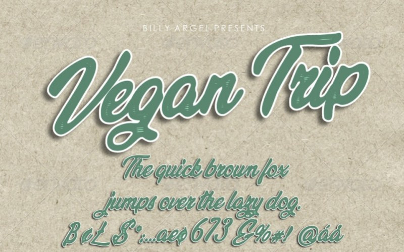 Vegan Trip Script Font