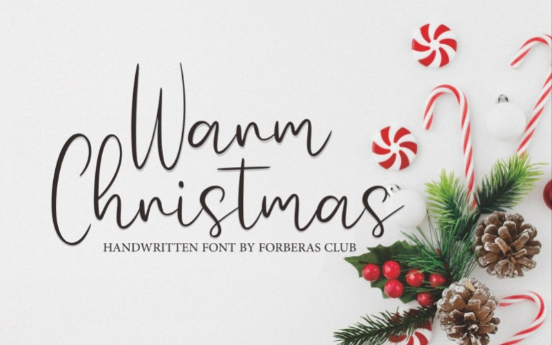 Warm Christmas Handwritten Font