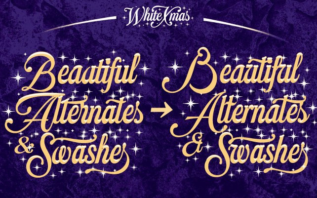 White Xmas Script Font