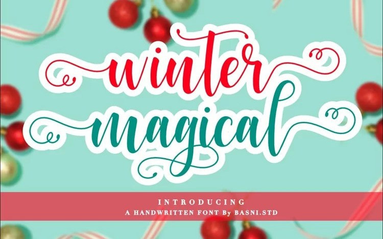 Winter Magical Calligraphy Font