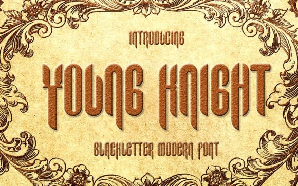 Young Knight Display Font
