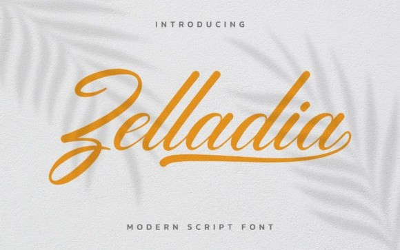 Zelladia Calligraphy Font