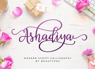 Ashadiya Calligraphy Font