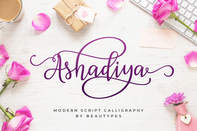 Ashadiya Calligraphy Font