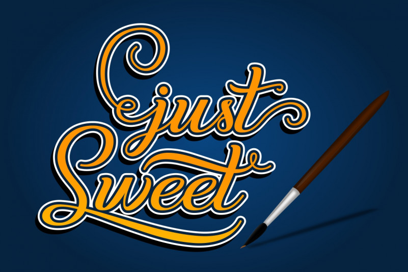 Just Sweet Calligraphy Font