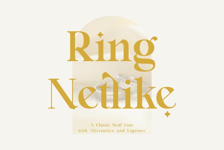 Ring Netlike Serif Font