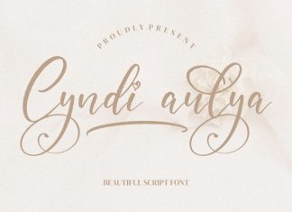 Cyndi Aulya Calligraphy Font