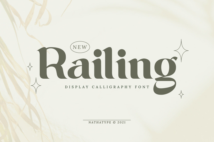 Railing Display Font