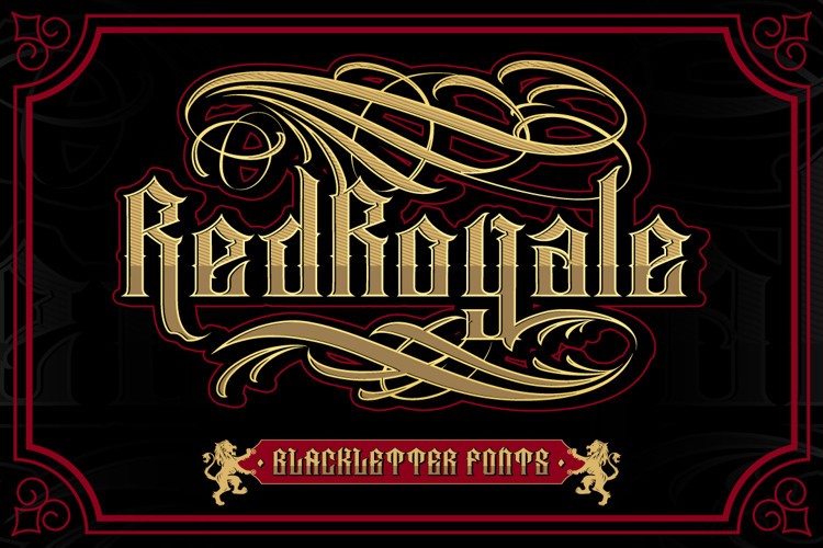 Red Royale Blackletter Font