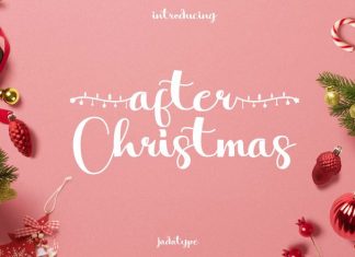 After Christmas Calligraphy Font