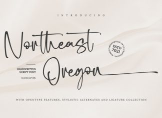 Northeast Oregon Handwritten Font