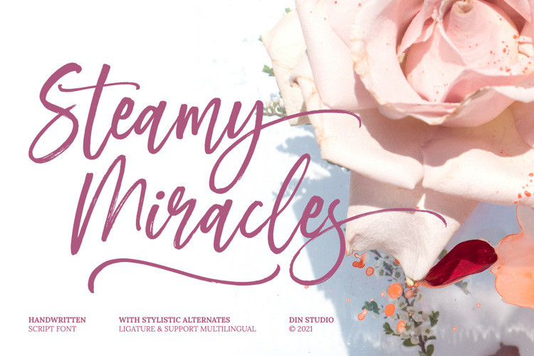 Steamy Miracles Script Font