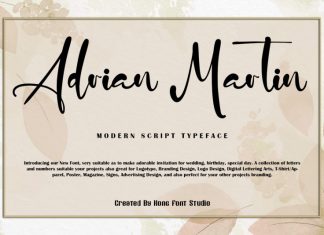 Adrian Martin Script Font