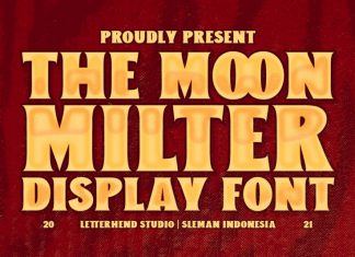 The Moon Milter Display Font