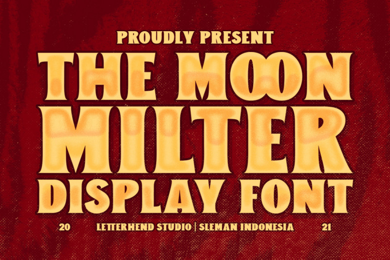The Moon Milter Display Font