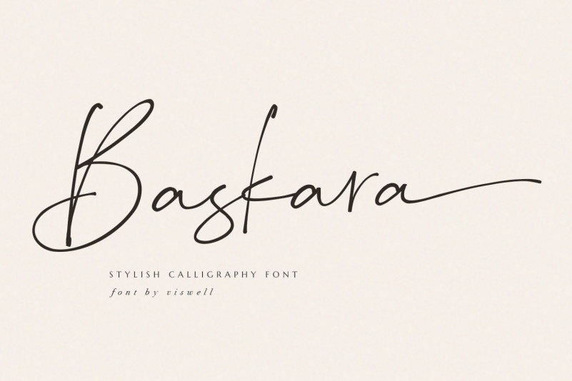 Baskara Handwritten Font