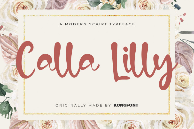 Calla Lilly Script Font