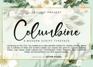Columbine Script Font