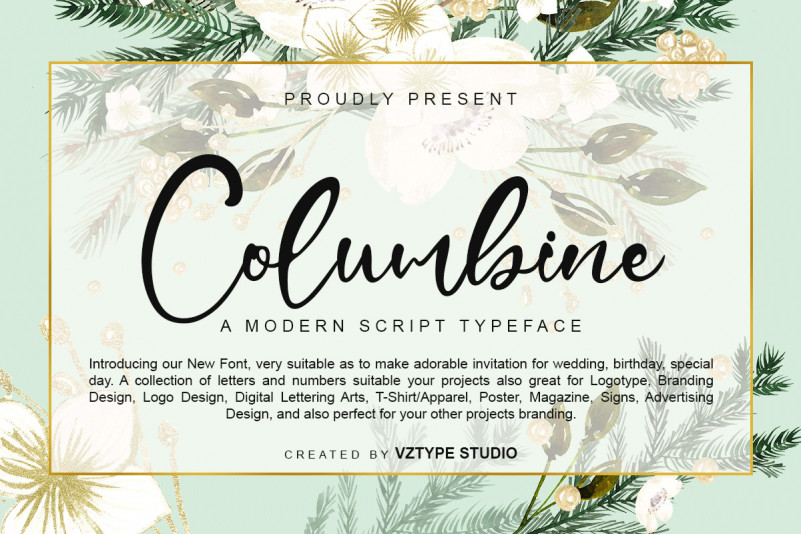 Columbine Script Font