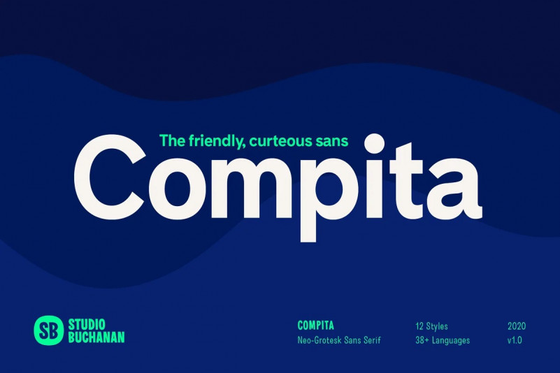 Compita Sans Serif Font