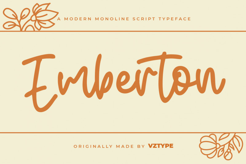 Emberton Handwritten Font
