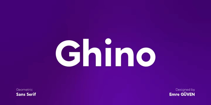 Ghino Sans Serif Font