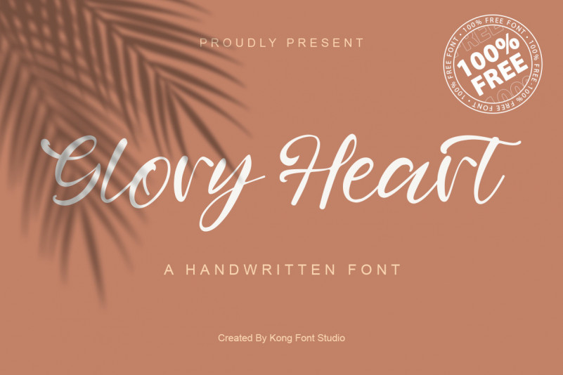 Glory Heart Script Font