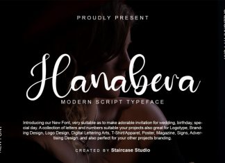 Hanabera Script Font