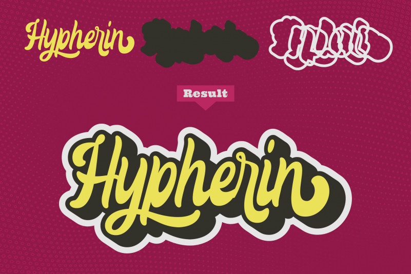 Hypherin Script Font