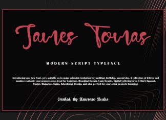 James Tomas Script Font