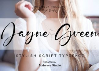 Jayne Green Script Font