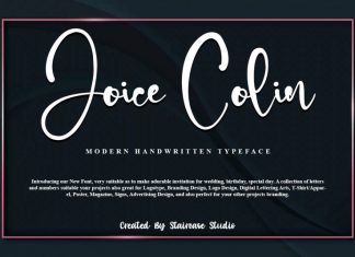 Joice Colin Script Font