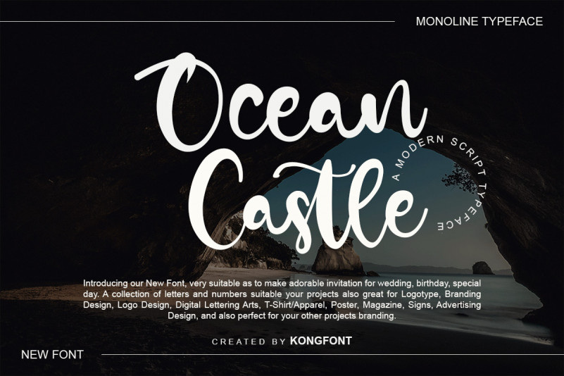 Ocean Castle Script Font
