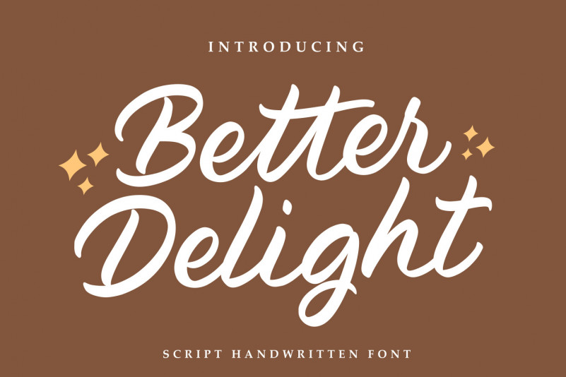 Better Delight Script Font
