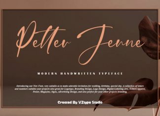Petter Jenne Script Font