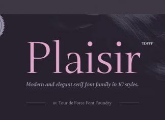 Plaisir Serif Font